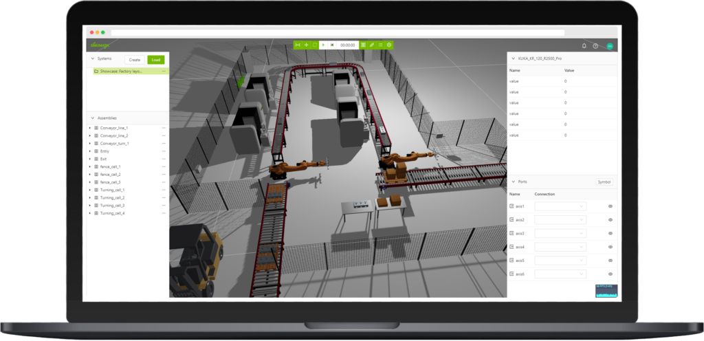 Create digital twins with the Simumatik platform.